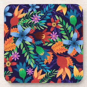 Dessous-de-verre Modèle floral exotique coloré-32436