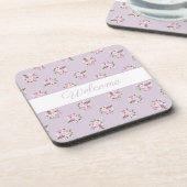 Dessous-de-verre Modèle floral rétro (Côté gauche)