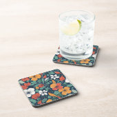 Dessous-de-verre Modèle floral simple (Côté Droit)