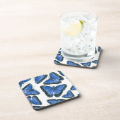 Dessous-de-verre Modèle motif de papillon bleu morpho (Côté Droit)