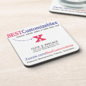 Dessous-de-verre Modèle personnalisable de cadeau (Côté gauche)