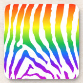 Dessous-de-verre Modèle Rainbow Zebra (Devant)