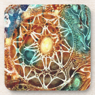 Dessous de verre moderne de bijoux Sun Burst par J