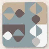 Dessous-de-verre Moderne du milieu du siècle - Caramel au chocolat  (Devant)