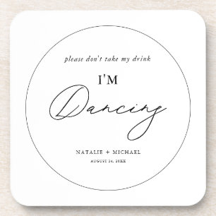 Dessous-de-verre Moderne minimaliste Ne prenez pas mon verre Je dan