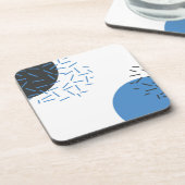 Dessous-de-verre Moderne, simple, cool, abstrait, motif graphique (Côté gauche)