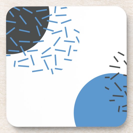 Dessous-de-verre Moderne, simple, cool, abstrait, motif graphique (Devant)