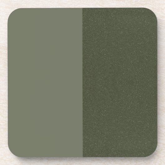 Dessous de verre moderne vert mousse – Finition à (Devant)