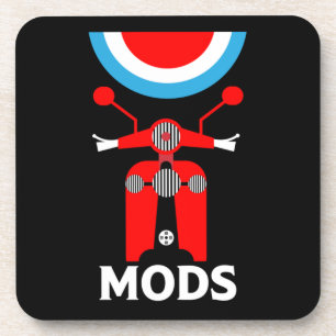 Dessous-de-verre Mods Et Rockers Anglais D'Inspiration vintage