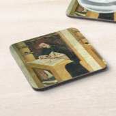 Dessous-de-verre Moine dominicain à son bureau, du cycle de 'pour (Côté gauche)