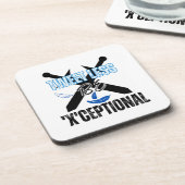 Dessous-de-verre Moins de tweets, soyez 'X'ceptional.w (Côté gauche)