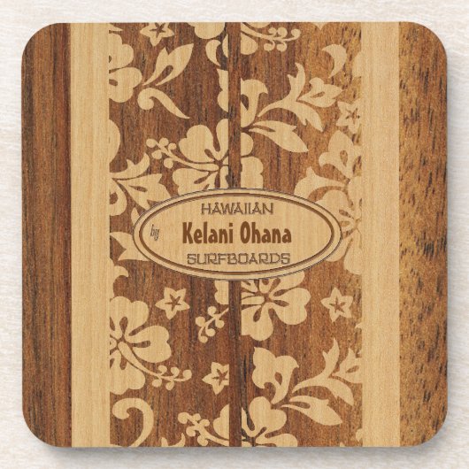 Dessous-de-verre Mokuleia Surfboard Personnalisable Dessous de verr (Devant)