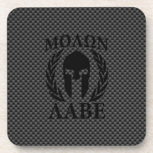 Dessous-de-verre Molon Labe Laurier de Guerrier Spartiate Style Car