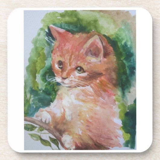 Dessous-de-verre Mon chat adorable (Devant)