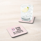 Dessous-de-verre Mon chat appelle et je dois y aller (Côté Droit)