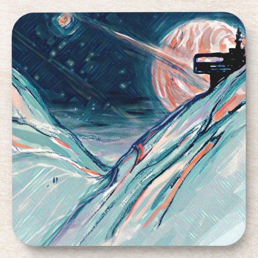 Dessous-de-verre Mon futur chez soi dans l'espace (Devant)