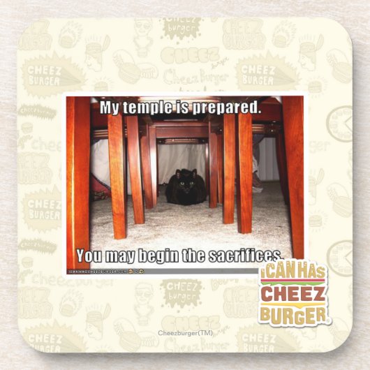 Dessous-de-verre Mon temple est préparé (Devant)