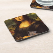 Dessous-de-verre Mona Lisa Avec Hamster (Côté gauche)