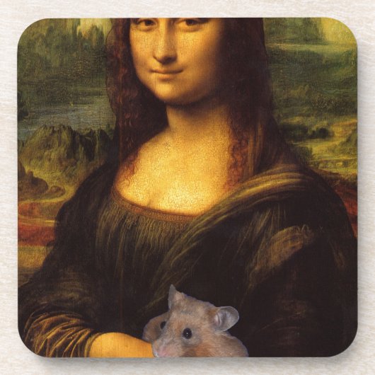 Dessous-de-verre Mona Lisa Avec Hamster (Devant)