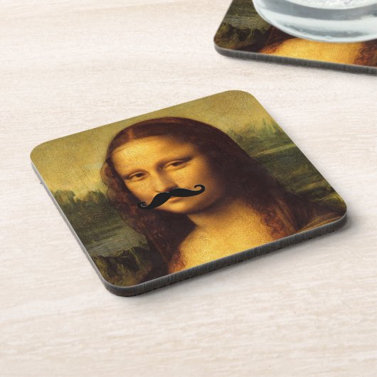 Dessous-de-verre Mona Lisa With Mustache (Côté gauche)