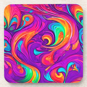 Dessous-de-verre Monde coloré : Motif fleuri