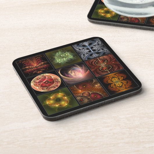 Dessous-de-verre Monde fractal (Côté gauche)