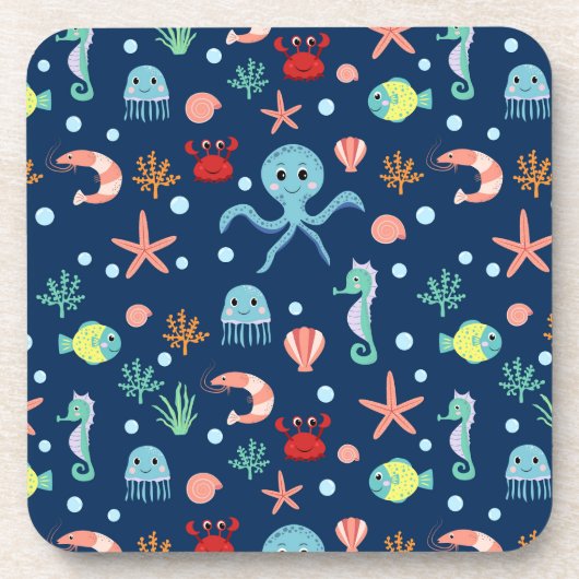 Dessous-de-verre Monde marin (Devant)