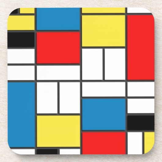 Dessous-de-verre Mondrian Style (Devant)