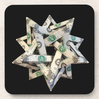 Dessous-de-verre Money Origami Five Intersecting Tetrahedra