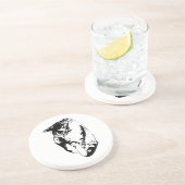 Dessous de verre monochrome Tabby Cat (Côté)