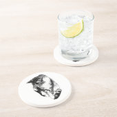 Dessous de verre monochrome Tabby Cat (Côté)