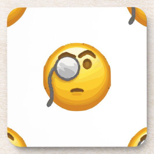 Dessous-de-verre monocle émoji (Devant)