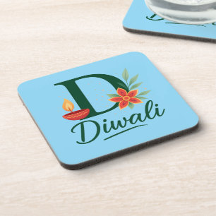 Dessous de verre Monogram Diya de Diwali "D" (Ense
