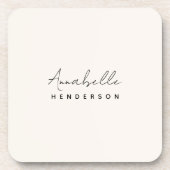 Dessous-de-verre Monogram neutre | Minimalist stylish (Devant)