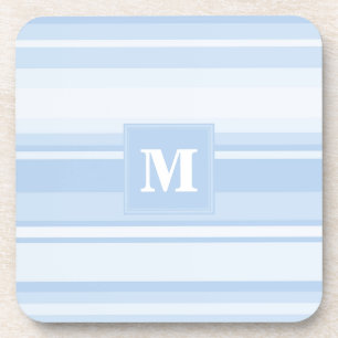Dessous-de-verre Monogramme Bleu rayures