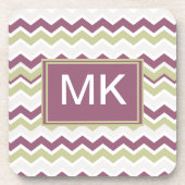Dessous-de-verre Monogramme Chevron Brick (Devant)
