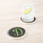 Dessous de verre Monogramme D Sandstone (Côté)