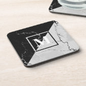 Dessous-de-verre Monogramme de marbre (Côté gauche)