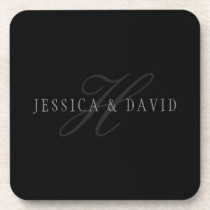 Dessous-de-verre Monogramme des noms et prénoms de couples