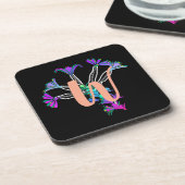 Dessous de verre Monogramme initiale W (Côté gauche)