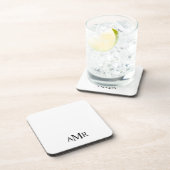 Dessous-de-verre Monogramme Personnalisé Classique (Côté Droit)