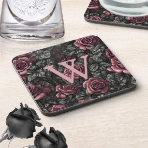 Dessous-de-verre Monogramme Rose vintage