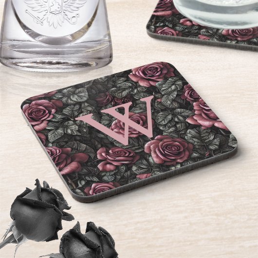 Dessous-de-verre Monogramme Rose vintage