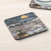 Dessous-de-verre Mont du Temple et Dôme du Rocher (Côté gauche)