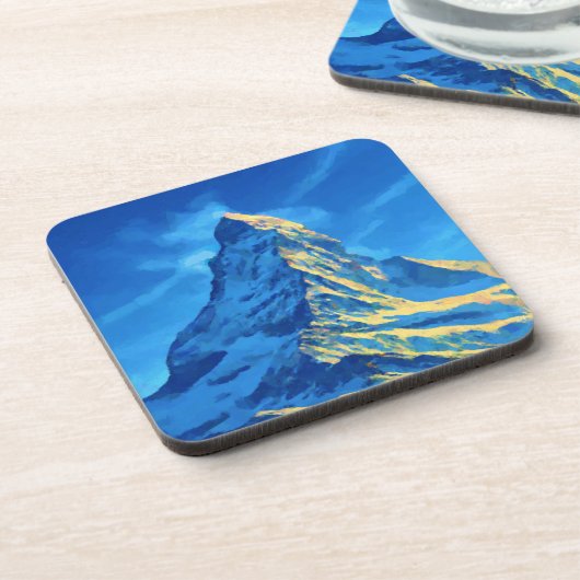 Dessous-de-verre Mont Matterhorn (Côté gauche)