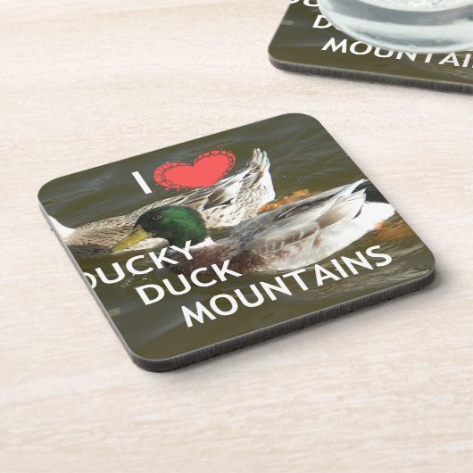 Dessous-de-verre Montagnes de canards. (Côté gauche)