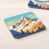 Dessous-de-verre Montagnes majestueuses (Côté gauche)