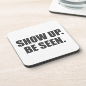 Dessous-de-verre Montre. Sois Vu ! (Côté gauche)