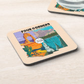 Dessous-de-verre Monument national des quatre coins avec parcs nati (Côté gauche)