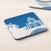 Dessous-de-verre Monuments | Greek Blue Dome Church (Côté gauche)